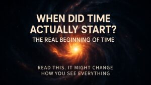 When did time actually start? – cosmic artwork showing the beginning of time and space