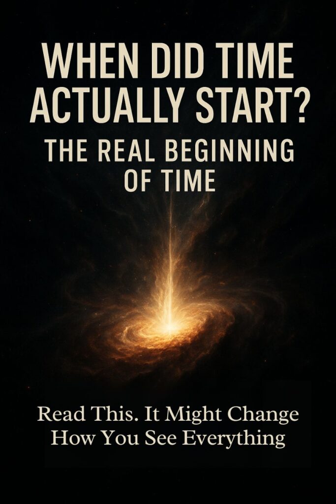 When did time actually start? – cosmic artwork showing the beginning of time and space